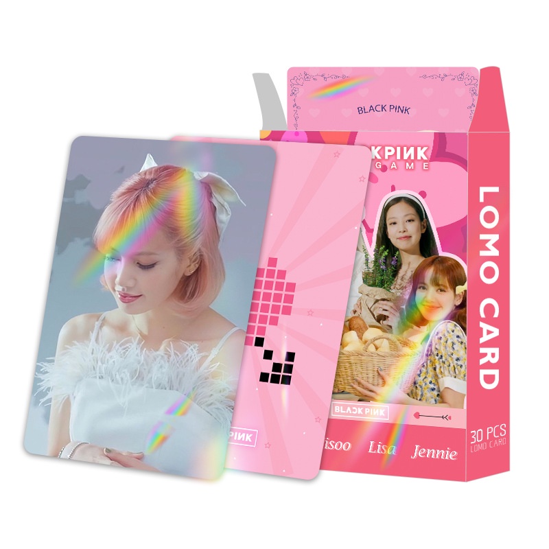 Blackpink THE GAME BPTG Laser Flash Lomo Card Photocard