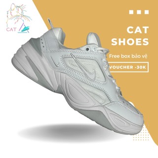 Giày m2k tekno white pure platinum, m2k trắng gót xám nhạt - cat.shoes