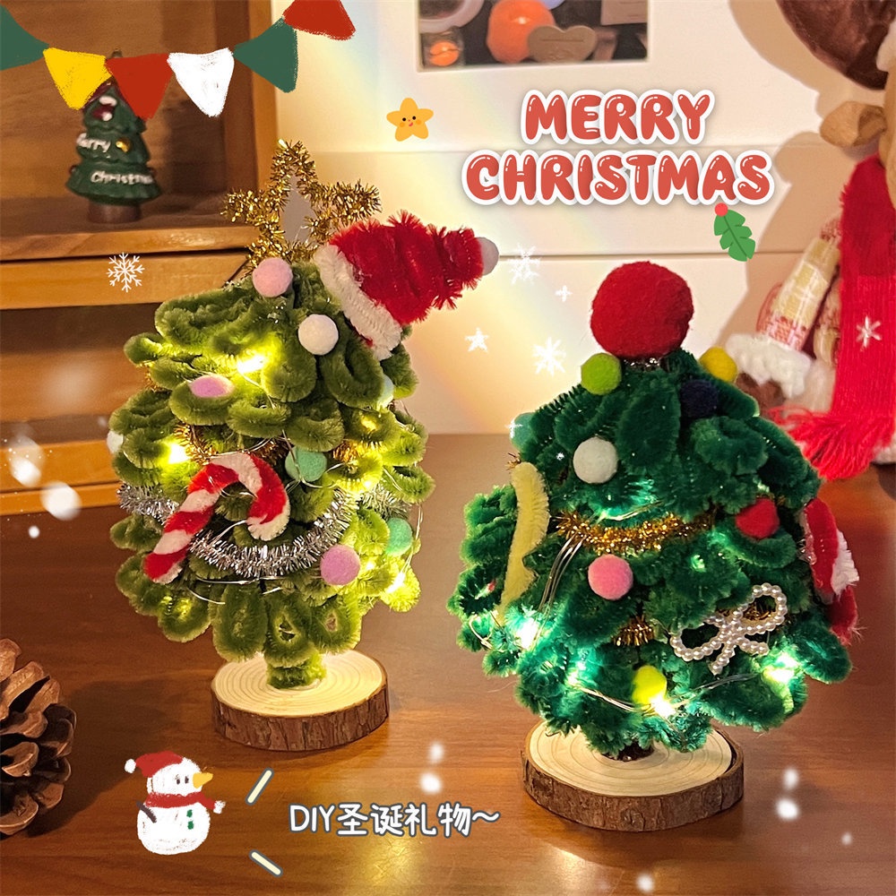 Cây Thông Giáng Sinh Dạng Xoắn Để Bàn Trang Trí Làm Quà Tặng Giáng Sinh diy
