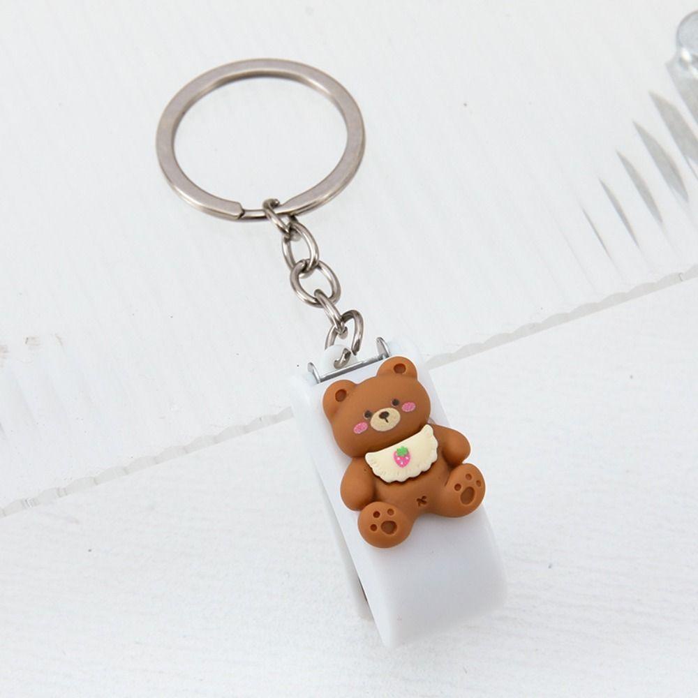 Lanfy Móc Khóa Bấm Hình Động Vật / Vịt pompom purin kuromi / Cún Con / Máy Bấm Núm Dễ Thương Thời Trang Cho Trường Học