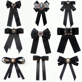 Nơ Cài Cổ Áo Màu Đen 50 Kiểu Phong Cách Hàn Quốc Cho Nữ