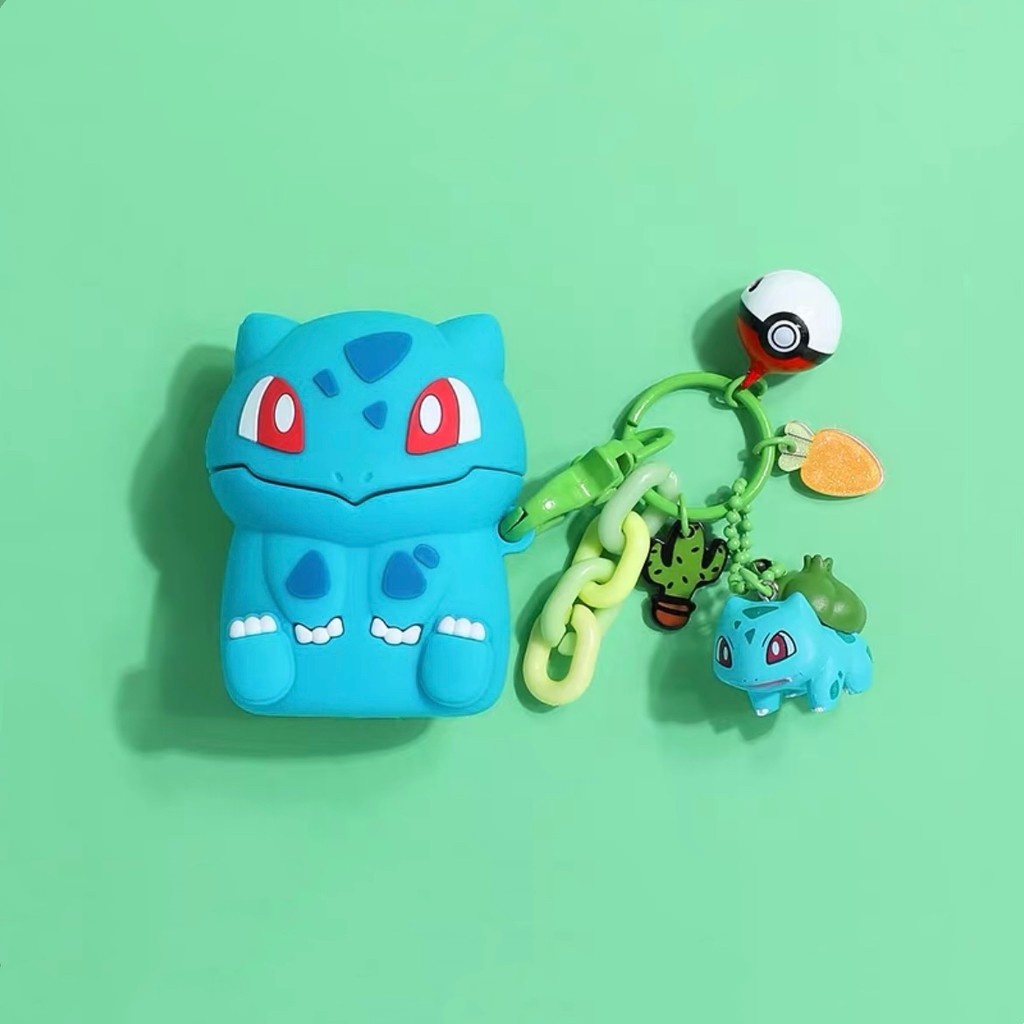 Vỏ Bảo Vệ Hộp Sạc Tai Nghe airpods 2 / pro / 3 Bằng Silicon Họa Tiết Hoạt Hình pokemon Dễ Thương