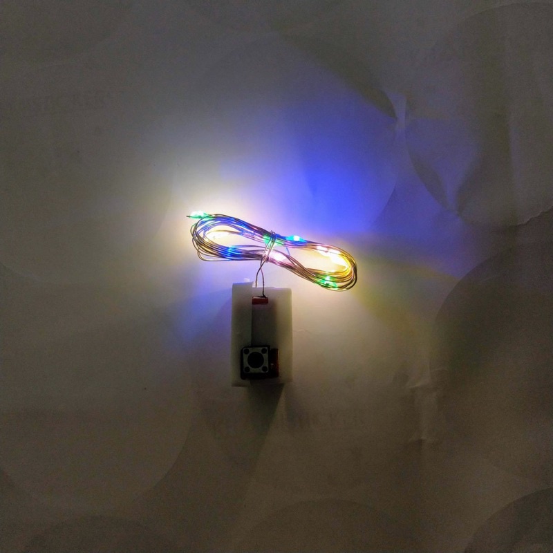 Dây đèn led trang trí fairylight đom đóm – trang trí hoa, giỏ quà -  có sẵn pin – độ dài 1m/2m/3m – làm đèn decor