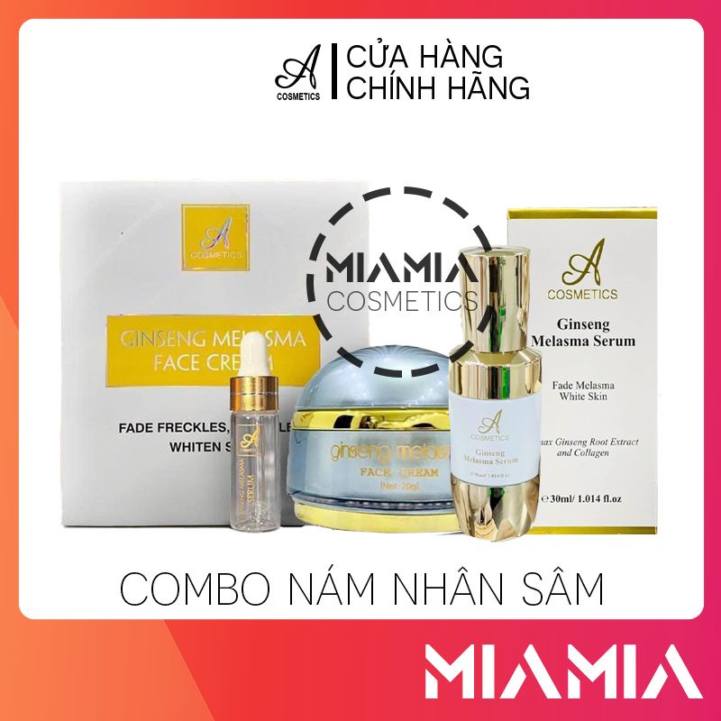 Combo Kem Face Nám A Cosmetics + Serum Nám A Cosmetics Mỹ Phẩm Phương Anh Chính Hãng