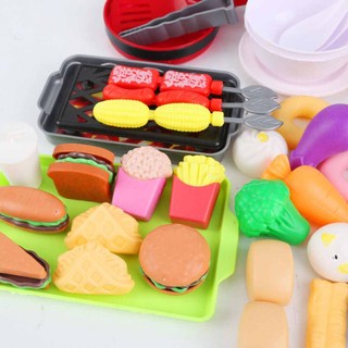 61pcs Set Kids Kitchen Pretend Play Toys Kitchen Cooking Set Toys Children Gift Cookware Cooking