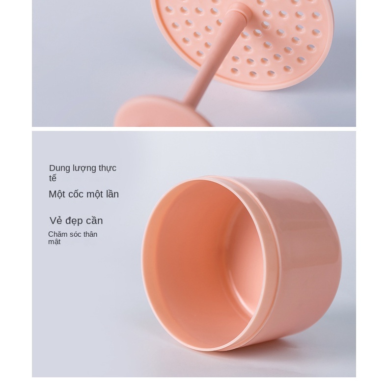 Bình Tạo Bọt Sữa Rửa Mặt Thủ Công Hình Tai Thỏ Hoạt Hình