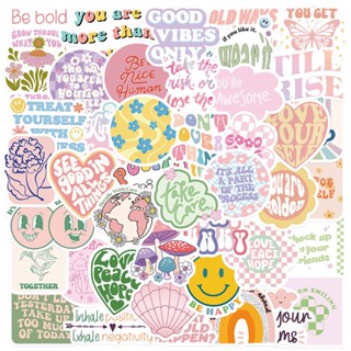 Bộ 100 / 50 Sticker Dán Trang Trí Mũ Bảo Hiểm / Bút Chì Chống Thấm Nước Màu Hồng graffiti