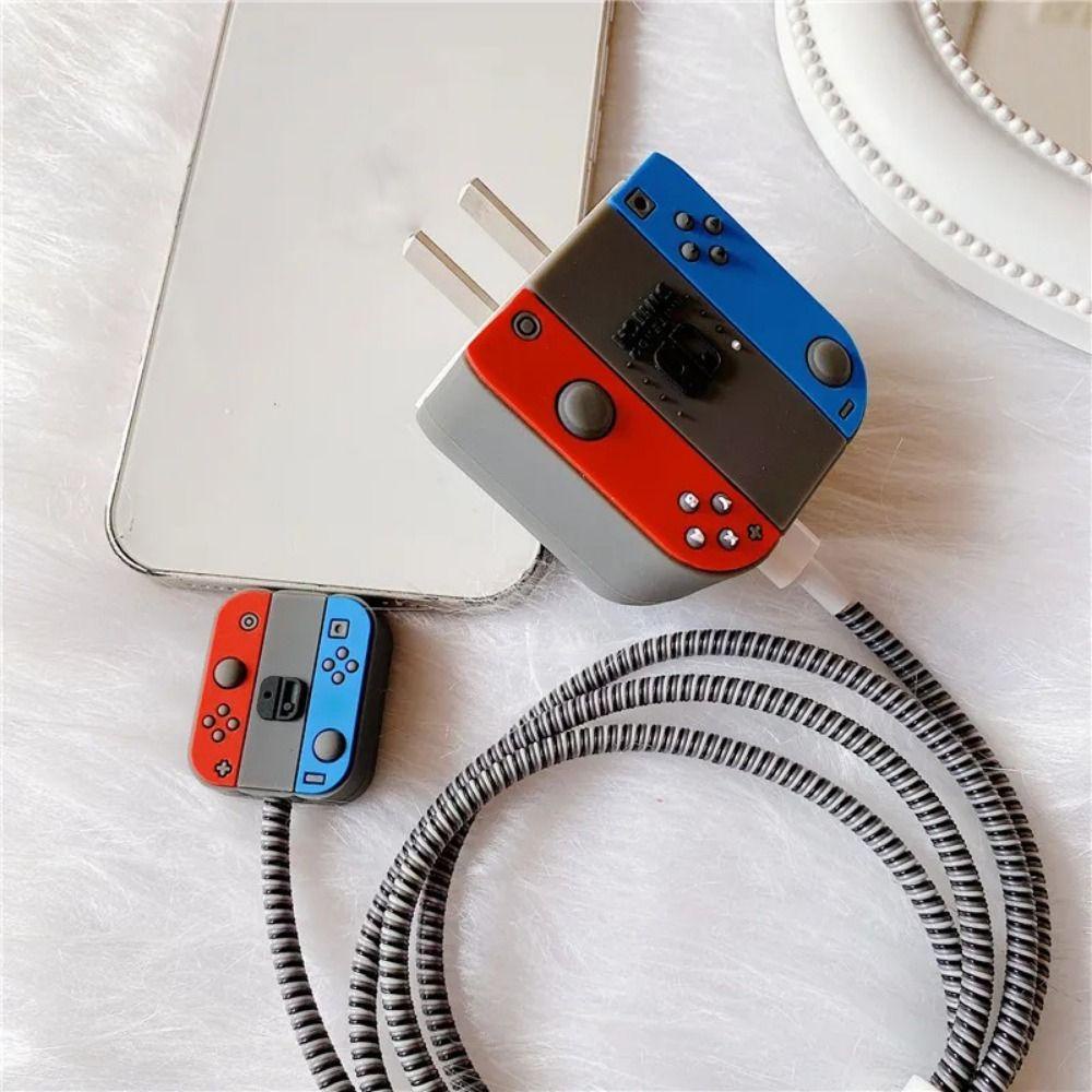 Vỏ Silicon Bảo Vệ Hộp Sạc Nhanh 18w / 20w 18w-20w Hình Máy Chơi game Cầm Tay Dễ Thương