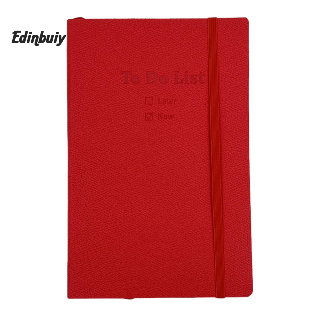 Edi to-do Sổ Ghi Kế Hoạch Thời Gian Quản Lý Thời Gian a5 Với Dây Thun Và Ruy Băng Đánh Dấu Sách Cho Học Sinh