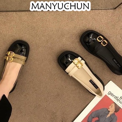 MANYUCHUN giày búp bê giày nữ Mary lolita giày Da Đế Dày Đế chống trơn trượt Dễ dàng phối đồ Chống trơn trượt Thấm hút mồ hôi FDL2300MP4 41Z231012