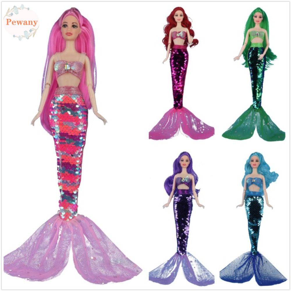 1 set Đầm Đuôi Nàng Tiên Cá Hóa Trang Cho Búp Bê 30cm 1 / 6