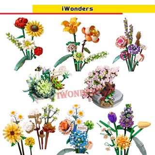 Bộ Sưu Tập Mô Hình Máy Tạo Hình Bó Hoa mini diy Dành Cho Bé Gái