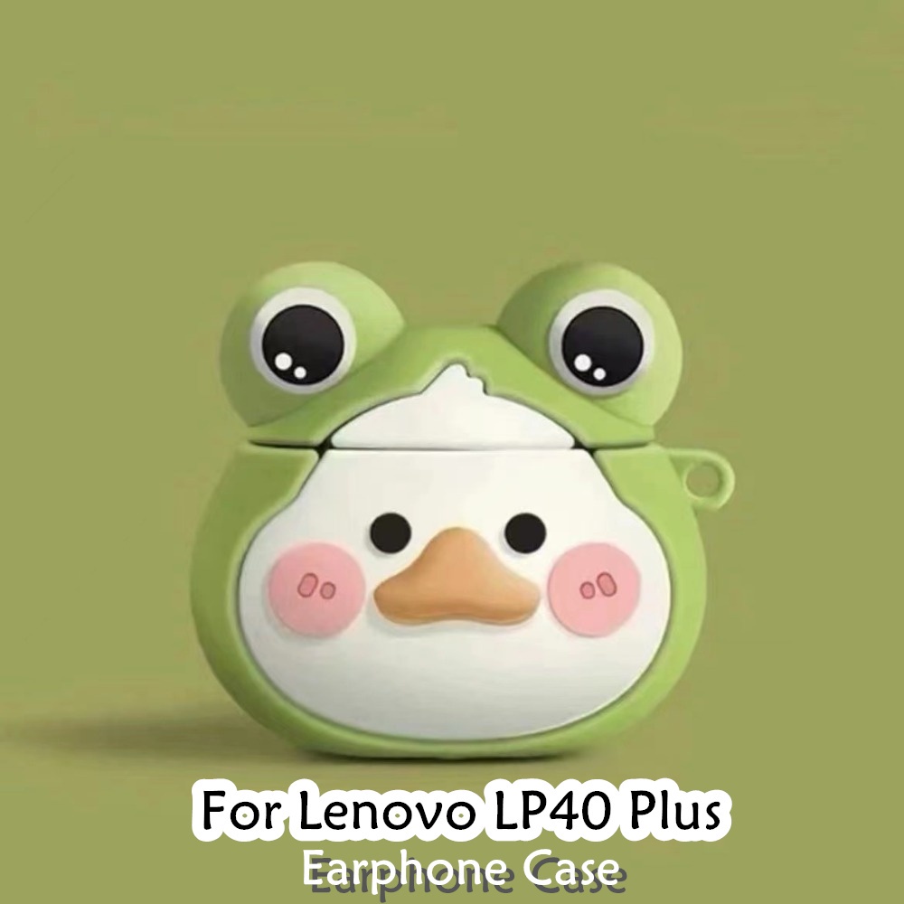 [Yoshida] Dành cho Ốp lưng Lenovo LP40 Plus họa tiết hoạt hình mát mẻ Vỏ tai nghe silicon mềm Vỏ bọc