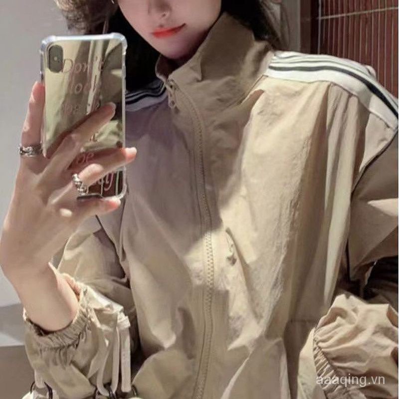 Áo Khoác Chống Nắng Dáng Rộng Cổ Đứng Phong Cách Thể Thao Thời Trang Mùa Hè 2023 mhy5