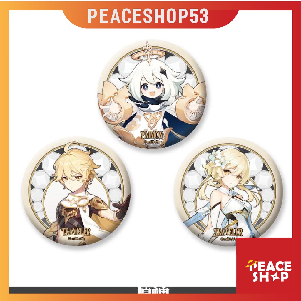 Huy hiệu Genshin Impact Lấp Lánh Huy Hiệu Game Genshin Impact Phụ Kiện Anime Manga Ver 3 HH24