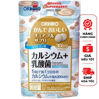 Viên ngậm bổ sung canxi & lợi khuẩn orihiro