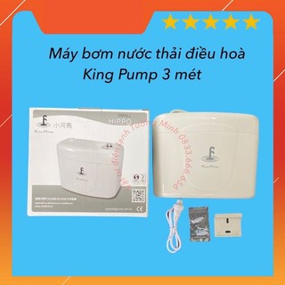 Máy bơm xử lý nước thải đẩy cao 3M 3 mét King Pump Hippo small - Bơm nước ngưng điều hoà 3 mét Hippo Small Kingpump Xịn