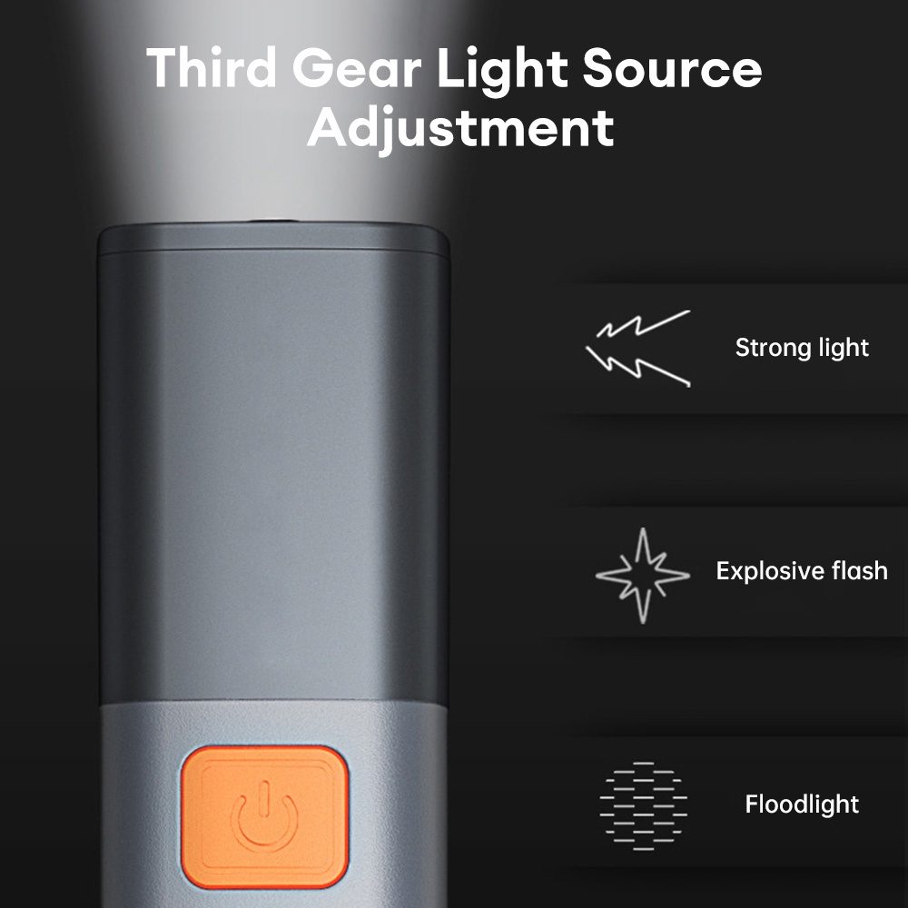 Đèn Pin mini cob Độ Sáng Cao Có Khóa Thiết Kế Phóng To Tiện Lợi Dành Cho Hoạt Động Ngoài Trời