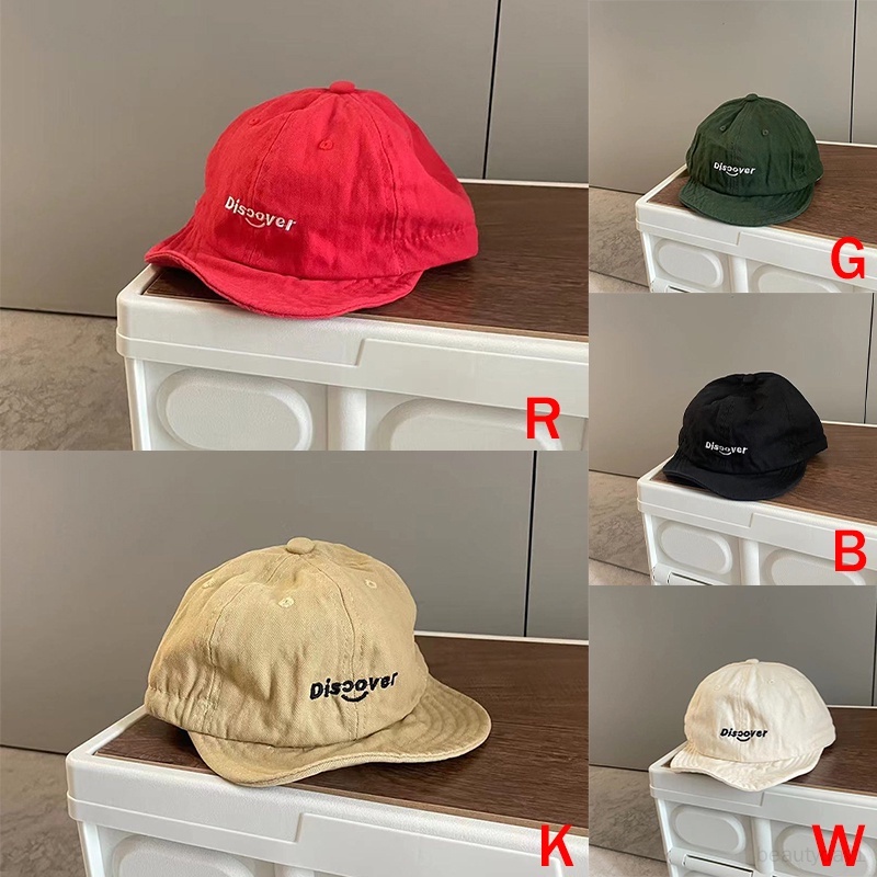 Mũ Lưỡi Trai Vải cotton Che Nắng Thêu Chữ Dễ Thương Cho Bé