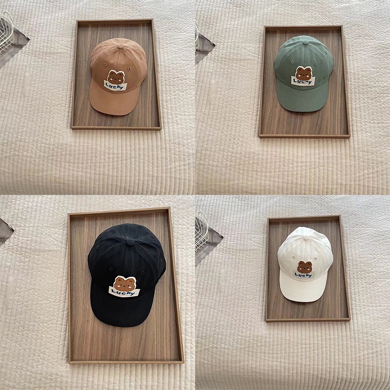 Mũ Lưỡi Trai Che Nắng Chống Gió Hình Vịt / Gấu Hoạt Hình Dễ Thương Cho Bé