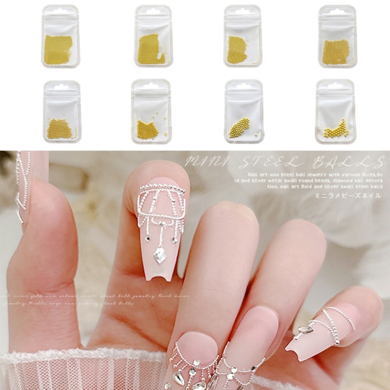 Set Hạt Cườm Nhiều Kích Cỡ Chuyên Dụng Trang Trí Móng Nghệ Thuật