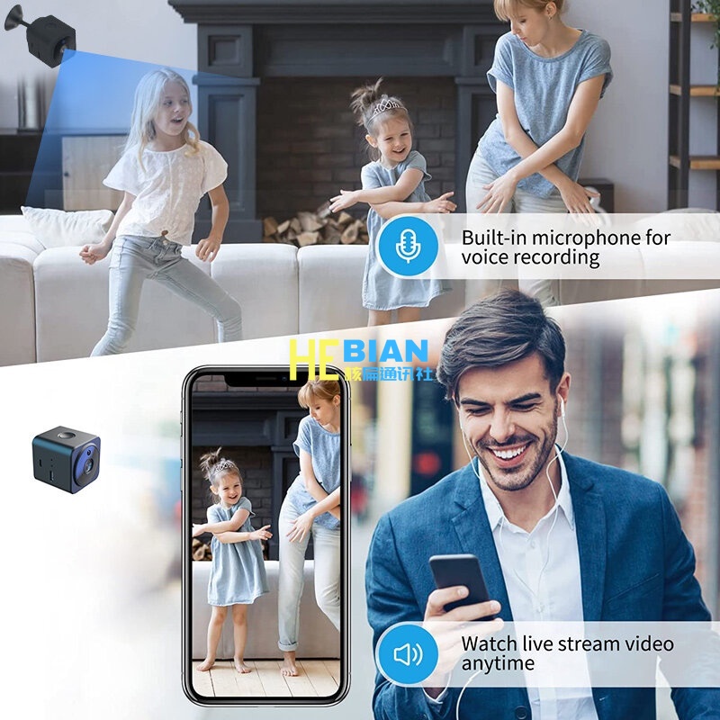 Camera mini Không Dây as02 Phát Hiện Chuyển Động 1080p ir
