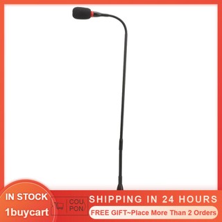 1buycart1 Micro cổ ngỗng 59cm 3 chân cắm thẳng hợp kim nhôm ngưng tụ linh hoạt có đèn báo cho hội nghị