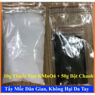 Tẩy mốc quần áo, thuốc tím + bột chanh dân gian, đánh bay mốc và ố vàng.. lb