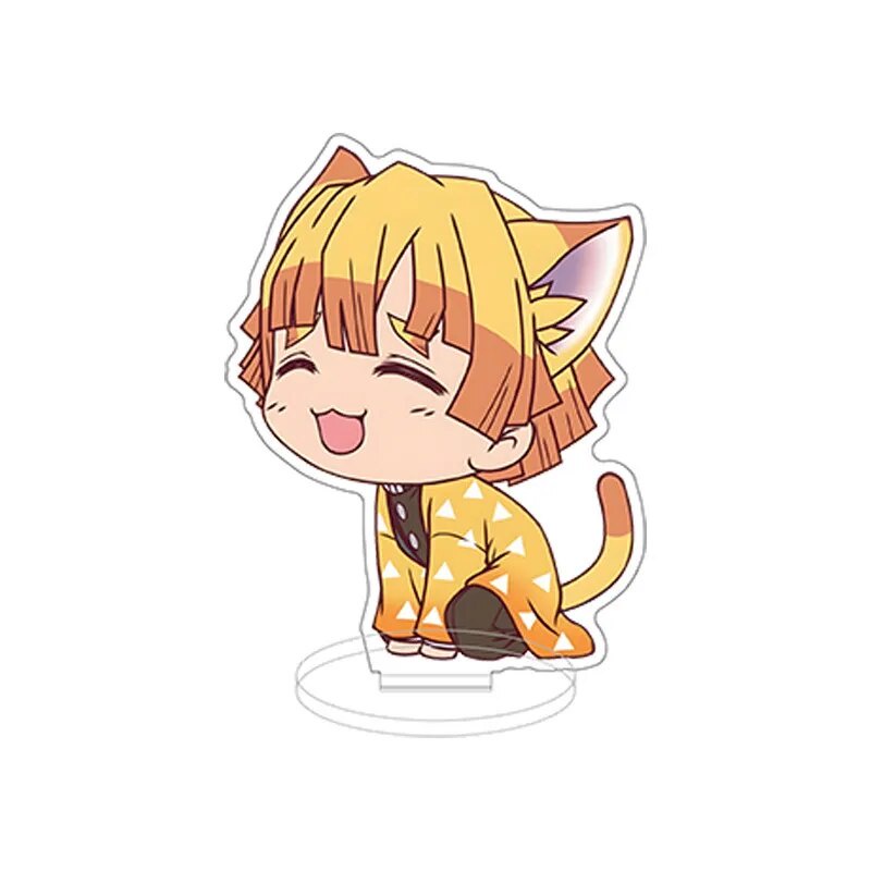 Mô hình Standee Demon Slayer!!!! Anime Figure Tanjirou Nezuko Zenitsu Inosuke Phụ kiện trang trí để bàn góc học tập