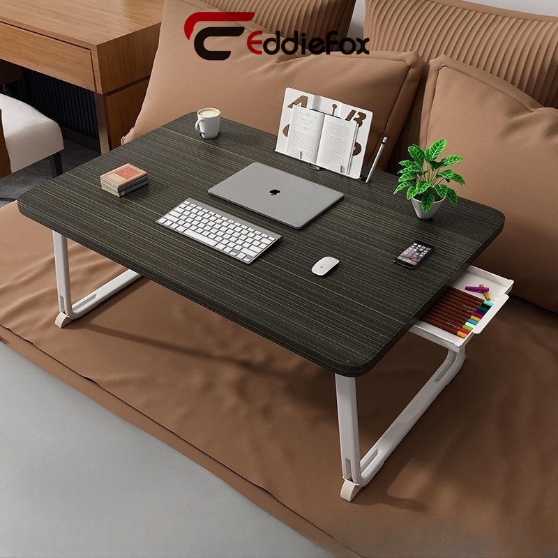 Bàn Học Gấp Gọn Cho Học Sinh Đa Năng Thiết Kế Có Khe , Bàn Máy Tính Có Ngăn Kéo, Mặt Bàn Rộng Hơn 60✘40✘28