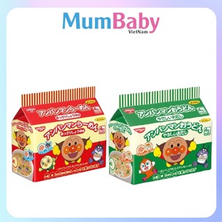 Mì cho bé ăn dặm Nissin Ramen Anpaman mỳ chú hề dinh dưỡng cho bé MumBaby