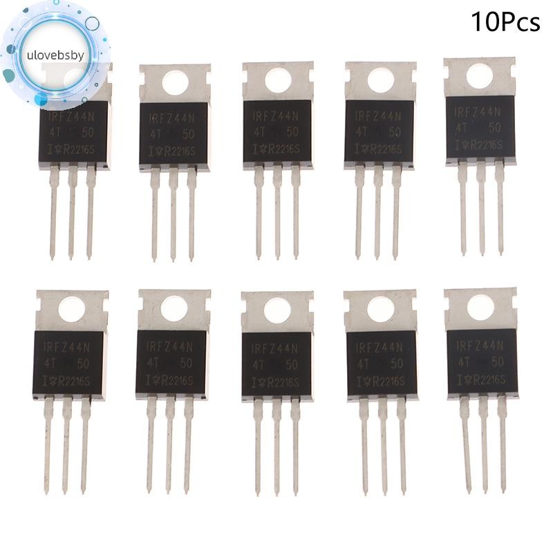 Ulovebsby 10 Chiếc IRFZ44N TO220 IRFZ44NPBF TO-220 IRFZ44 Mosfet Transistor Kit Chính Hãng 55V 49A M