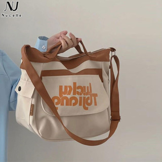 Nucelle Túi Xách canvas Cỡ Lớn In Chữ Thời Trang Cho Nữ