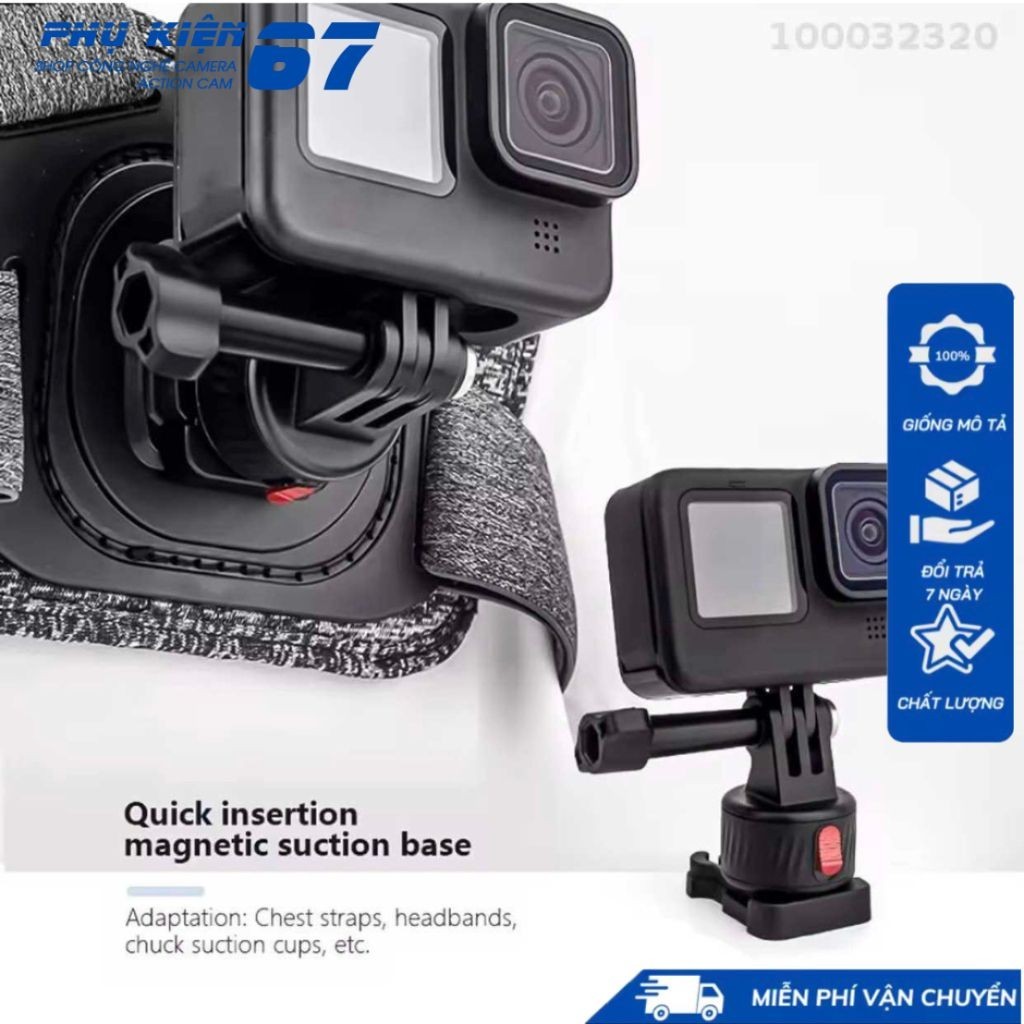 đế gắn nhanh camera,  phụ kiện máy quay gopro camera PHỤ KIỆN 67VN