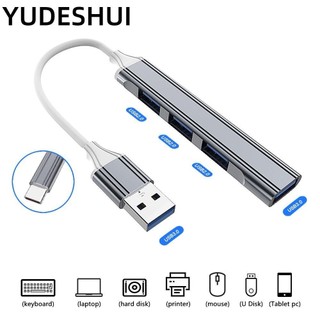 Yudeshui bộ chia truyền dữ liệu usb c hub bộ chuyển đổi otg bộ mở rộng 4 cổng usb 3.0 cho dell