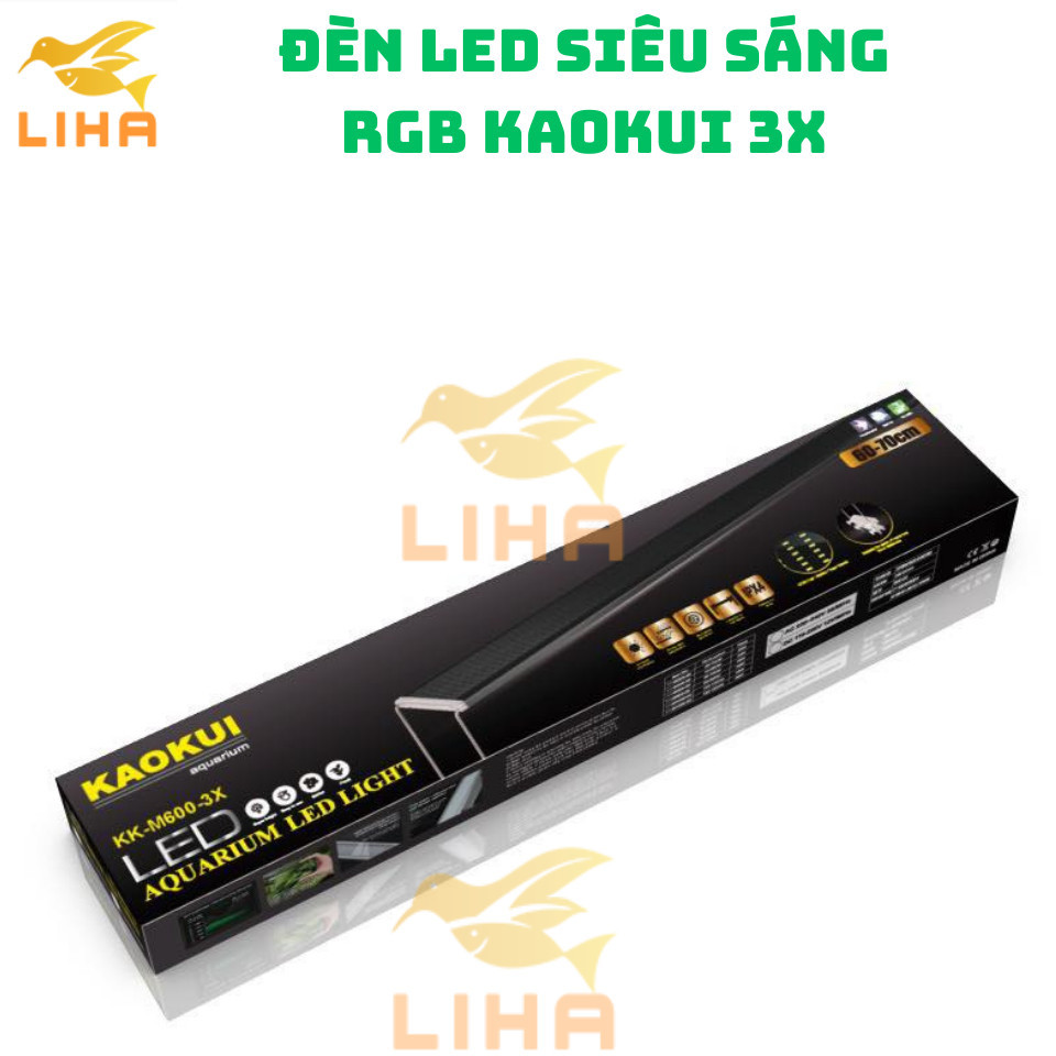 Đèn Led Siêu Sáng RGB Kaokui 3X - Đèn Led Máng Màu Cho Bể Cá