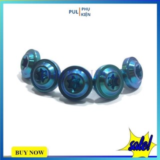 Ốc titan gr5 6li10 giá 1 con trang trí làm đẹp xe Wave SH Vario AB Dream...