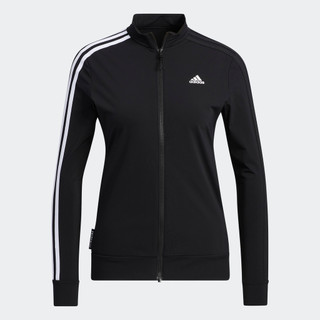adidas Đánh gôn Track Jacket 3 Sọc Full-Zip Primeblue Nữ Đen GV1232