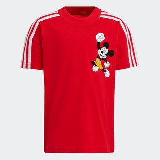 adidas Phong cách sống Áo Thun Disney Mickey Mouse Trẻ em Đỏ GT9483