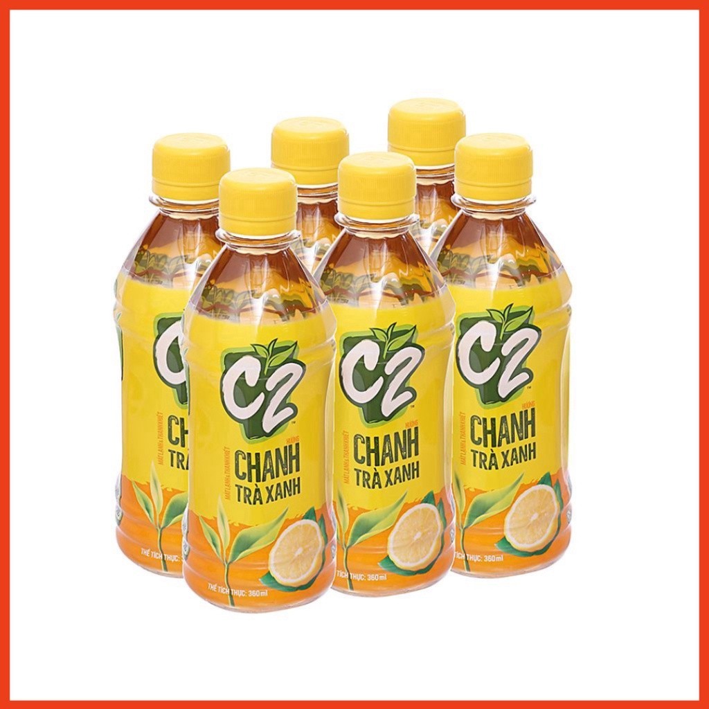TRÀ XANH C2 HƯƠNG CHANH 360ML VHMART57