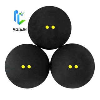GOFIDIN Cao Su Màu Đen / Vàng Bóng Tốc Độ Thấp Harry Squash