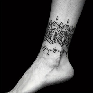  1 Tấm Vòng Chân Cá Tính Vòng Chân Hình Xăm Miếng Dán Chống Thấm Nước Lâu Dài Tạm Thời Hình Xăm Đảng 