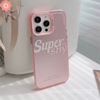 Ốp Ống Kính Kim Loại Mạ Sang Trọng Tương Thích Cho IPhone 15 11 14 12 13 Pro Max XR 7Plus 8 7 Plus XS X Max SE 2020 Graffiti Sáng Tạo SUPERSHY Chữ Cái Tiếng Anh Cặp Đôi Vỏ Mềm