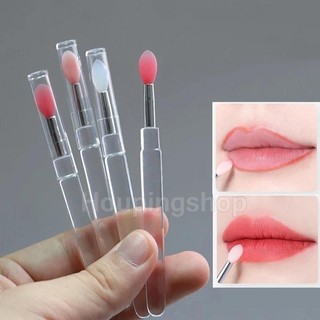 1 Chiếc Bàn Chải Môi Silicon Di Động Có Nắp Mềm Đa Năng Son Dưỡng Môi Lipgloss Cọ Trang Điểm