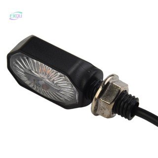 Turn Signal Lights 12V 2pcs Black Blinker Indicator Mini Motorcycle New[EXQU]