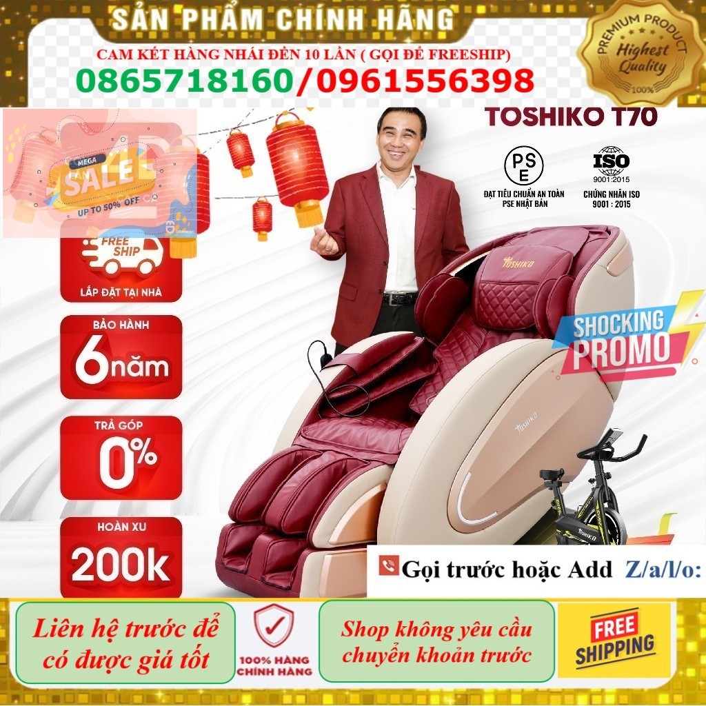 Kho Ghế Massage Đa Năng Toshiko T70 điều khiển giọng nói sở hữu con lăn 4D