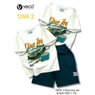 Veco. Bộ thun bé trai túi hộp xe oto 88