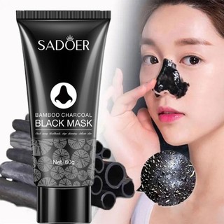 PESSLOK Than tre Loại bỏ mụn đầu đen Mặt nạ Loại bỏ mũi Tắt thu nhỏ Vỏ sâu Mặt nạ đen Lỗ chân lông