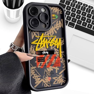 ốp iphone 11/12/13/14/15 Pro Max cho nam giới Silicone Stussy Label Case For ốp lưng iphone 11,12,13,14,15,11PM,12PM,13PM,14PM,15PM
