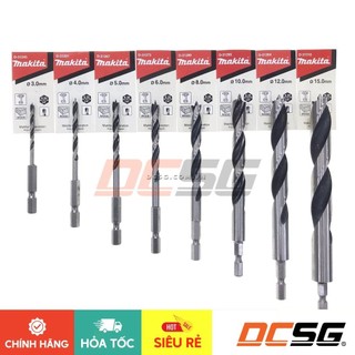 Mũi khoan gỗ đầu đinh nhọn chuôi lục giác 6.35mm Makita | DCSG